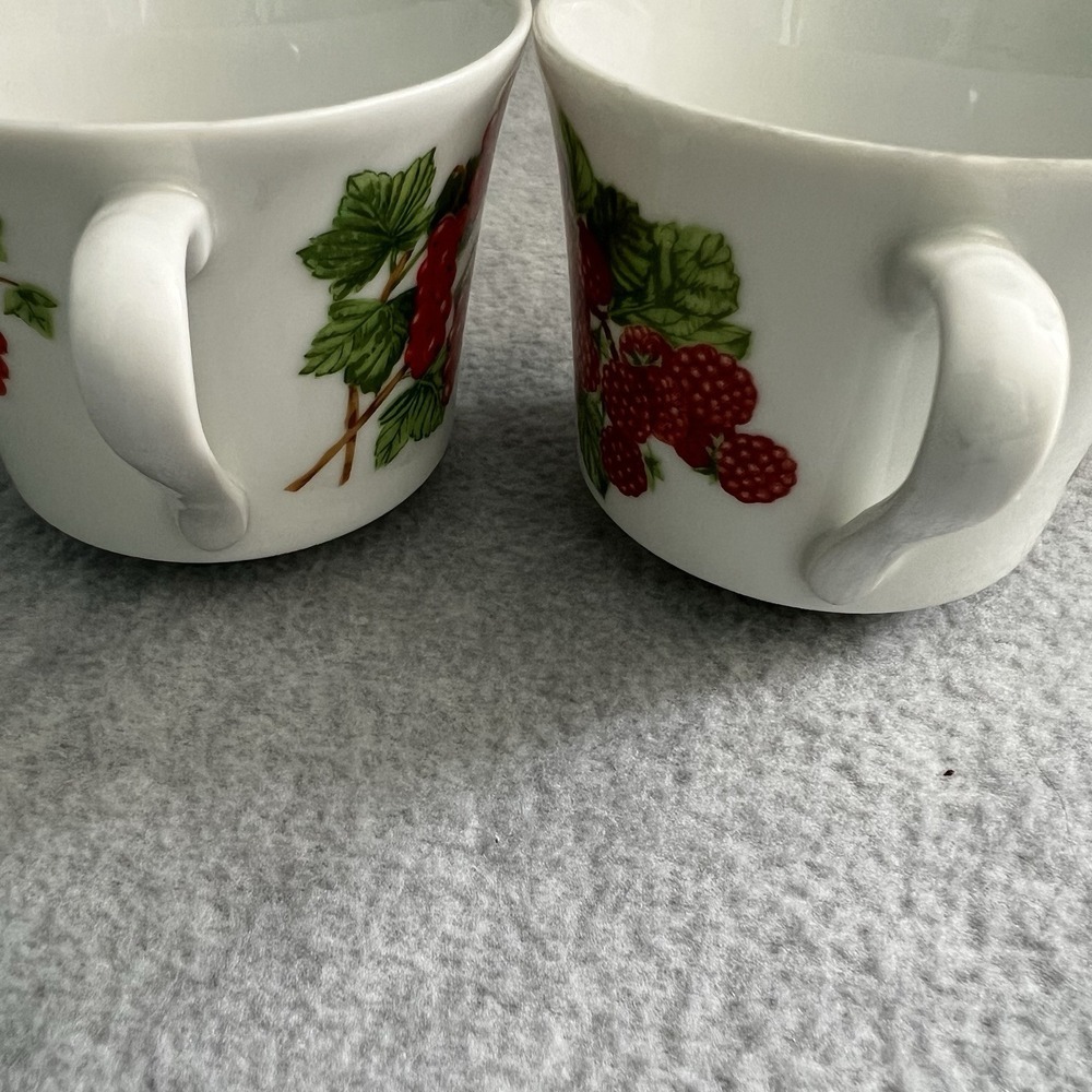 GROSEILLER ROUGE Dessert Snack Plates Tea Cups Mann Vintage 1975 Set Brunch - Picture 11 of 11
